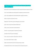 NC Physical Science Final Exam Review Questions 100&percnt; Verified A&plus;