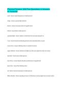 Physical Science 1118 Test Questions & Answers A&plus; Assured