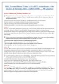 ISSA Personal Fitness Trainer &lpar;PFT&rpar; Actual Exam 300 Questions with Answers & Rationales 2026 &lpar;Instant Download&rpar;
