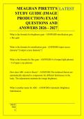 MEAGHAN PIRETTI&rsquo;S &NewLine;STUDY GUIDE &lpar;IMAGE &NewLine;PRODUCTION&rpar; EXAM &NewLine;QUESTIONS AND &NewLine;ANSWERS 2026 - 2027