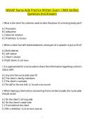 NNAAP Nurse Aide Practice Written Exam 1 &lpar;2026&sol;2027&rpar; &vert; Nursing Assistant &vert; NNAAP &lpar;PDF&rpar;