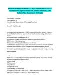 Microsoft Azure Fundamentals &lpar;AZ-900&rpar; Actual Exam 2026&sol;2027&colon; Complete Exam-Style Questions with Detailed Rationales &vert; 100&percnt; Verified &vert; Pass Guaranteed &ndash; A&plus; Graded