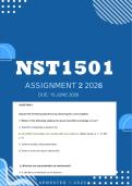 NST1501 Assignment 2 2026 - Distinction &vert; Due 15 June 2026