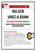 NU 578 &lpar;Exams 1 &ndash; 5&rpar; &ndash; Complete Package Bundle &lpar;PDF&rpar;