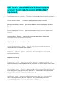 Bio 2400&colon; Final Review Examination and All Correct Answers 2026-2027 Updated&period;