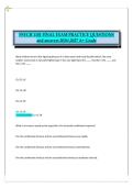 PSYCH 1101 Final Exam Practice Questions and Answers 2026&sol;2027 &vert; A&plus; Grade Introduction to Psychology Study Guide