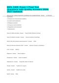 BIOL 2400&colon; Exam 1 Final Test Questions with Quality Answers 2026-2027 Updated&period;