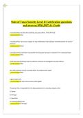 State of Texas Security Level II Certification Questions and Answers 2026&sol;2027 &vert; A&plus; Grade Security Officer Training Study Guide