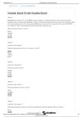 Excel Crash Course Exam Questions and Answers Review Guide