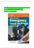 Nancy Caroline&rsquo;s Emergency Care in the Streets&comma; 9th Edition Test Bank Chapters 1&ndash;53 Complete Questions and Answers