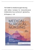 Medical-Surgical Nursing&colon; Concepts for Interprofessional Collaborative Care&comma; 10th Edition Test Bank Chapters 1&ndash;69 Complete Questions and Answers