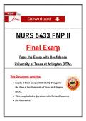 NURS 5433 FNP II Final Exam &ndash; &lpar;2026&rpar; Actual Questions & Answers &lpar;University of Texas at Arlington&rpar;