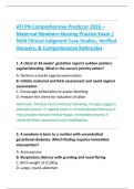 ATI PN Comprehensive Predictor 2026 &ndash; &NewLine;Maternal-Newborn Nursing Practice Exam &vert; &NewLine;NGN Clinical Judgment Case Studies&comma; Verified &NewLine;Answers&comma; & Comprehensive Rationales 