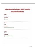Enlisted Aviation Warfare Specialist &lpar;EAWS&rpar; Common Core Exam Questions and Answers
