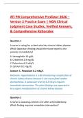 ATI PN Comprehensive Predictor 2026 &ndash; &NewLine;Version 2 Practice Exam &vert; NGN Clinical &NewLine;Judgment Case Studies&comma; Verified Answers&comma; &NewLine;& Comprehensive Rationales 