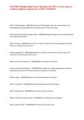 NUR 2063 Pathophysiology Exam 1 Questions with 100&percnt; Correct Answers &vert; Verified &vert; Updated &lpar;Actual Exam&rpar; LATEST VERSION&excl;&excl;&NewLine;