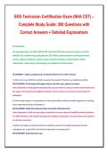 EKG Technician Certification Exam &lpar;NHA CET&rpar; &ndash; &NewLine;Complete Study Guide&colon; 200 Questions with Correct Answers &plus; Detailed Explanations vEKG Certification Practice Questions
