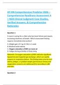 ATI RN Comprehensive Predictor 2026 &ndash; &NewLine;Comprehensive Readiness Assessment A &NewLine;&vert; NGN Clinical Judgment Case Studies&comma; &NewLine;Verified Answers&comma; & Comprehensive &NewLine;Rationales 