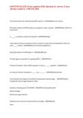 OSSF INSTALLER 2 Exam &lpar;updated 2026&rpar; Questions & Answers &vert; Latest Already Graded A&plus; UPDATE &vert;2026&NewLine;