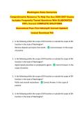 Washington State Denturists &NewLine;Comprehensive Resource To Help You Ace 2026-2027 Exams &NewLine;Includes Frequently Tested Questions With ELABORATED &NewLine;100&percnt; Correct COMPLETE SOLUTIONS &NewLine;Guaranteed Pass First Attempt&excl;&excl; Current Update&excl;&excl; &NewLine;Instant Download Pdf 