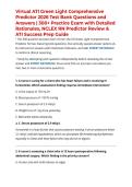 Virtual ATI Green Light Comprehensive Predictor 2026 Test Bank Questions and Answers &vert; 300&plus; Practice Exam with Detailed Rationales&comma; NCLEX RN Predictor Review & ATI Success Prep Guide