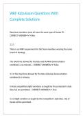 WKF Kata Exam Questions With Complete Solutions&period;