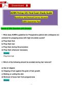 AORN Periop 101 Final Exam Study Guide  &NewLine;Questions and Revised Correct Answers &NewLine;100&percnt; Guarantee Pass