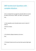 WKF Kumite Exam Questions with complete Solutions