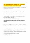 New Mexico MPJE 2025 Pharmacy Law Actual Exam Questions & Detailed Answers Study Guide&period;pdf&NewLine;&NewLine;