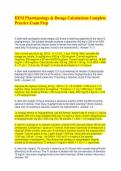 HESI Pharmacology & Dosage Calculations Complete Practice Exam Prep&period;pdf&NewLine;&NewLine;