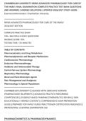 CHAMBERLAIN UNIVERSITY NR566 ADVANCED PHARMACOLOGY FOR CARE OF&NewLine;THE FAMILY FINAL EXAMINATION COMPLETE PRACTICE TEST BANK QUESTIONS&NewLine;AND ANSWERS &vert; VERIFIED SOLUTIONS &vert; UPDATED 2026&sol;2027 STUDY GUIDE