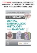 Test Bank for Illustrated Dental Embryology&comma; Histology and Anatomy 5th Edition by Margaret J&period; Fehrenbach A&plus;&NewLine;