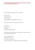 Leadership NUR 4590 Exam 2 &vert;&vert; 2026 &lpar;Actual Exam&rpar; Questions with verified Answers &lpar;Latest Update 2026&rpar; UPDATE&excl;&excl;&NewLine;