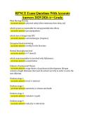 RPNCE Exam Questions With Accurate &NewLine;Answers 20252026 A&plus; Grade&period; 
