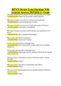 RPNCE Review Exam Questions With &NewLine;Accurate Answers 20252026 A&plus; Grade&period; 