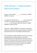 MGSC 487 Exam 1 &ndash; Gaffney Questions With Correct Answers 