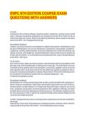 ENPC 6TH EDITION COURSE EXAM QUESTIONS WITH ANSWERS