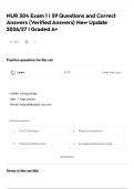 NUR 304 Exam 1 &vert; 59 Questions and Correct Answers &lpar;Verified Answers&rpar; New Update 2026&sol;27 &vert; Graded A&plus;