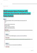AALAS Laboratory Animal Technician &lpar;LAT&rpar; Certification Exam Questions and Answers Latest Version Top Rated 
