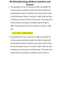 NR 503 Epidemiology Midterm Questions and Answers &ndash; Practice Questions with Answers
