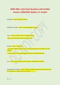 ANPH 1002- unit 2 Exam Questions with Verified &NewLine;Answers &vert;2026&sol;2027 Update &vert; A&plus; Graded 