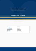 INF3703 Assignment 2 2026 Due 26 June 2026 &vert;Databases II&vert;