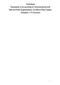 Test Bank for Essentials of Accounting for Governmental and Not-for-Profit Organizations 15th Edition by Paul Copley A&plus;&NewLine;