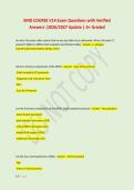 EMD COURSE V14 Exam Questions with Verified &NewLine;Answers &vert;2026&sol;2027 Update &vert; A&plus; Graded