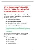 ATI RN Comprehensive Predictor 2026 &ndash; &NewLine;Version B &vert; Practice Exam with Verified &NewLine;Answers & Detailed Rationales