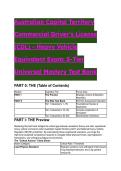 2026&sol;2027 ACT Heavy Vehicle Equivalent Exam &lpar;CDL&rpar;&colon; S-Tier Universal Mastery Test Bank &vert; 40&plus; Premium Q&A with Deep-Dive Rationale &lpar;NHVR & ACT Jurisdiction&rpar;