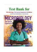 TEST BANK FOR Microbiology&colon; The Human Experience Third Edition by John W&period; Foster &comma; Zarrintaj Aliabadi ISBN&colon;978-1324073345 COMPLETE GUIDE ALL CHAPTERS COVERED 100&percnt; VERIFIED A&plus; GRADE ASSURED&excl;&excl;&excl;&excl;&excl; NEW LATEST UPDATE&excl;&excl;&excl;&excl;&excl;