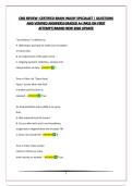 CBIS REVIEW -CERTIFIED BRAIN INJURY SPECIALIST &vert; QUESTIONS AND VERIFIED ANSWERS&vert;GRADED A&plus;&vert;PASS ON FIRST ATTEMPT&vert;BRAND NEW 2026 UPDATE