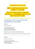 TCAR POST TEST EXAM&NewLine; 50 VERIFIED QUESTIONS & CORRECT ANSWERS&NewLine;NEWEST UPDATE 2025 &vert; ALREADY GRADED A&plus; &vert; COMPREHENSIVE EXAM PREPARATION GUIDE&NewLine;&lowbar;&lowbar;&lowbar;&lowbar;&lowbar;&lowbar;&lowbar;&lowbar;&lowbar;&lowbar;&lowbar;&lowbar;&lowbar;&lowbar;&lowbar;&lowbar;&lowbar;&lowbar;&lowbar;&lowbar;&lowbar;&lowbar;&lowbar;&lowbar;&lowbar;&lowbar;&lowbar;&lowbar;&lowbar;&lowbar;&lowbar;&lowbar;&lowbar;&lowbar;&lowbar;&lowbar;&lowbar;&lowbar;&lowbar;&lowbar;&NewLine;TCAR POST TEST EXAM PRACTICE QUESTIONS & ANSWERS&NewLine;