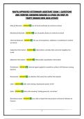 NAVTA APPROVED VETERINARY ASSISTANT EXAM &vert; QUESTIONS AND VERIFIED ANSWERS&vert;GRADED A&plus;&vert;PASS ON FIRST ATTEMPT&vert;BRAND NEW 2026 UPDATE
